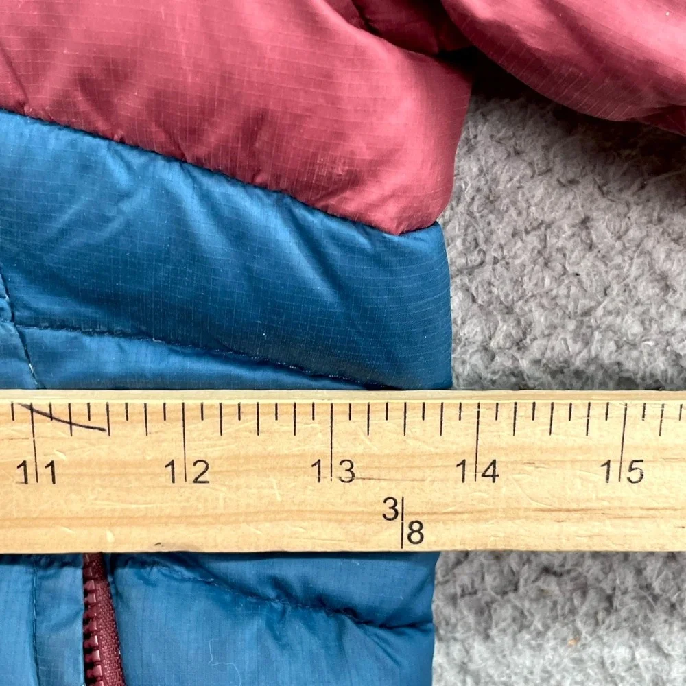 Patagonia Reversible Down Sweater Hoody Jacket Girls 5-7 Puffer Windproof Travel